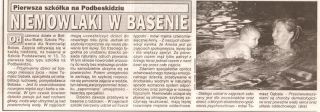 "NIEMOWLAKI W BASENIE" Kronika Beskidzka 07.2003